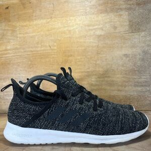 Adidas Cloudfoam Pure Womens Size 8 Running Shoes Sneakers Black White DB0694
